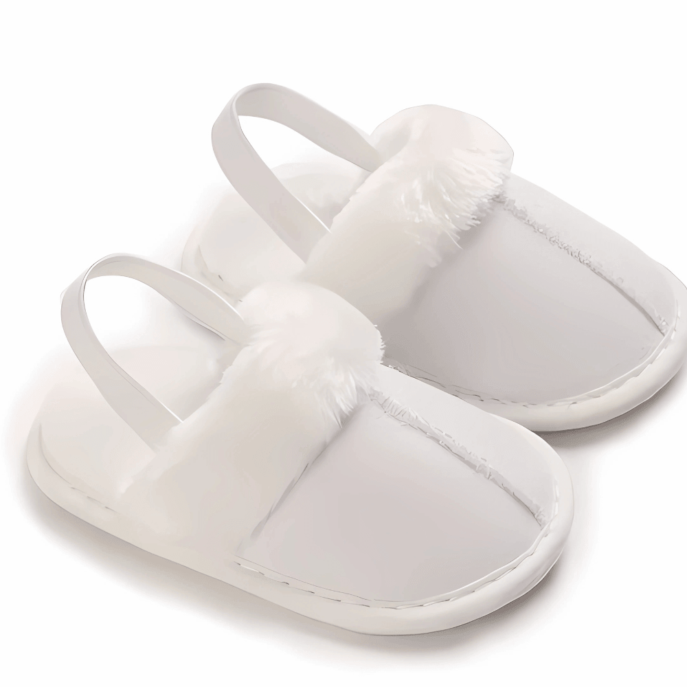 Baby Slip On Fur Slides