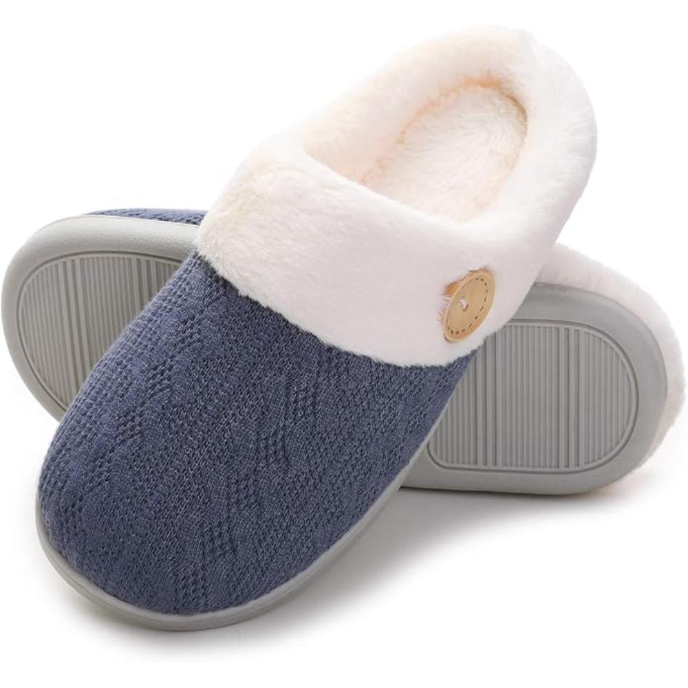 Warm Knit Slip Slippers