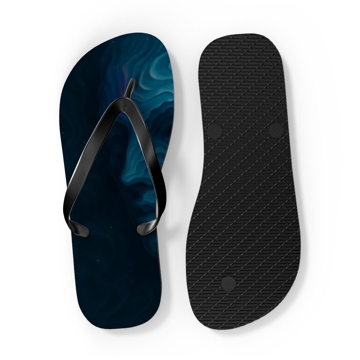 Chromatophore Pulse Of The Cuttlefish soft sole flip flops