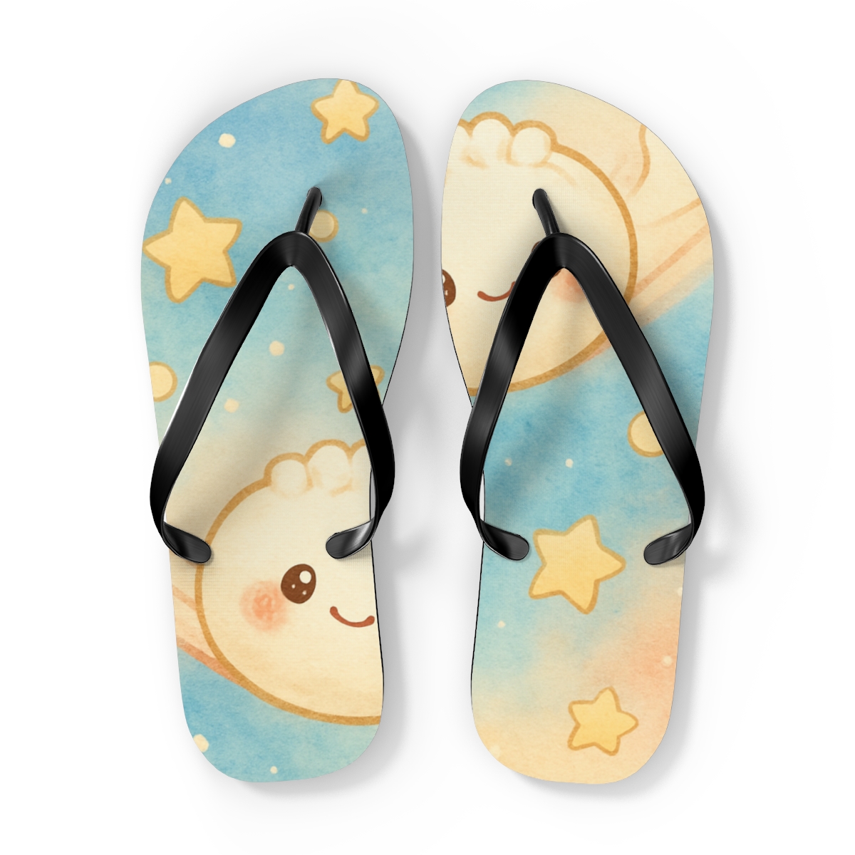 Cosmic Dumpling Comets comfortable casual flip flops