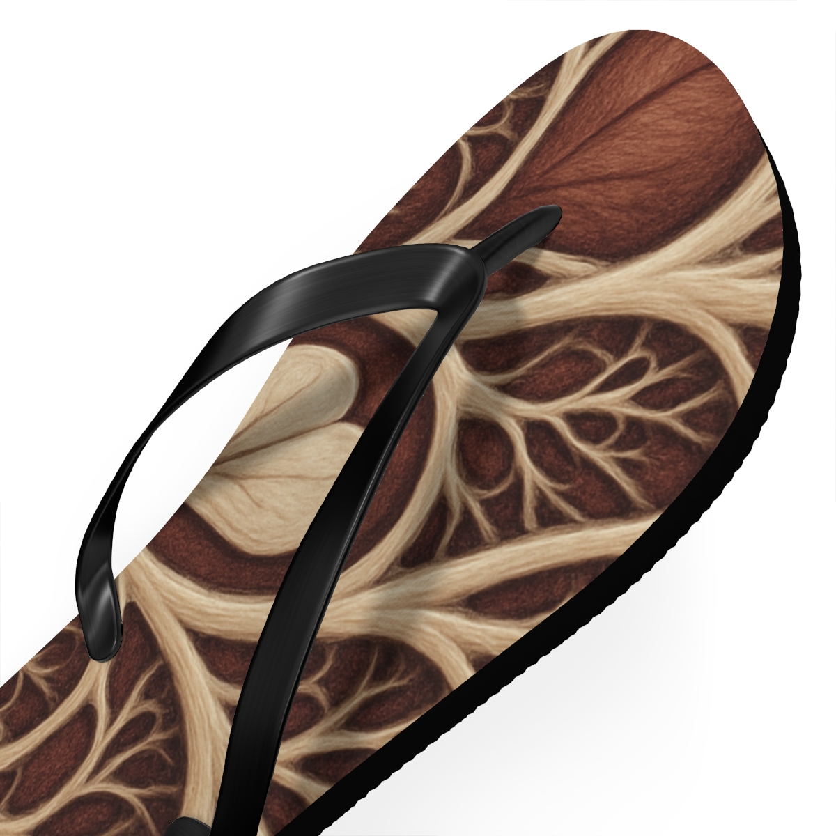 Orchid Vein Labyrinth colorful rubber flip flops