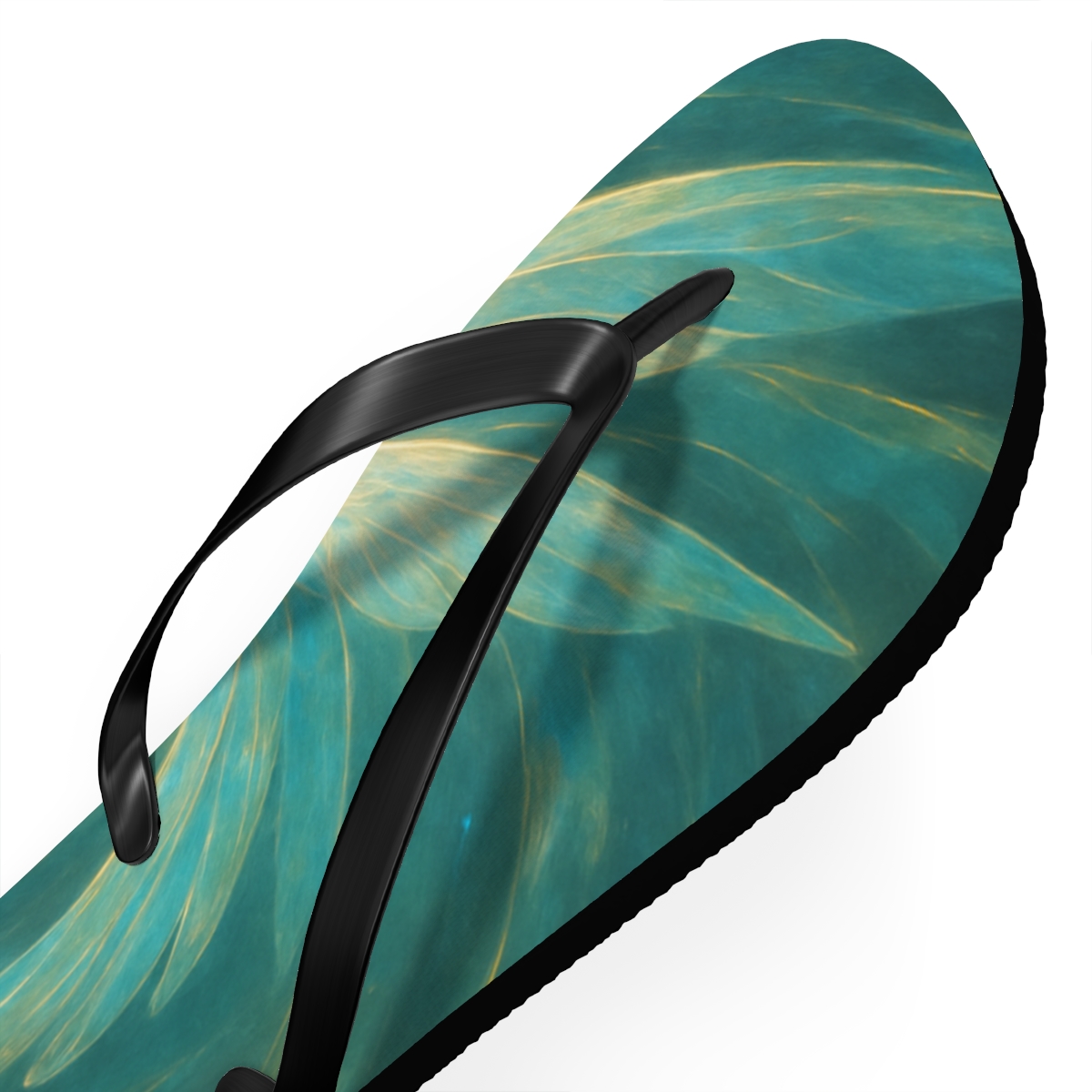 Prismatic Flicker Of The Dragonfly soft sole flip flops