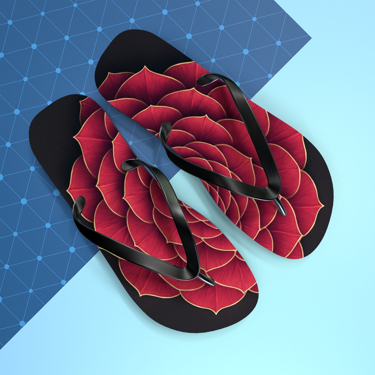 Orchid Pulse Rosette soft sole flip flops