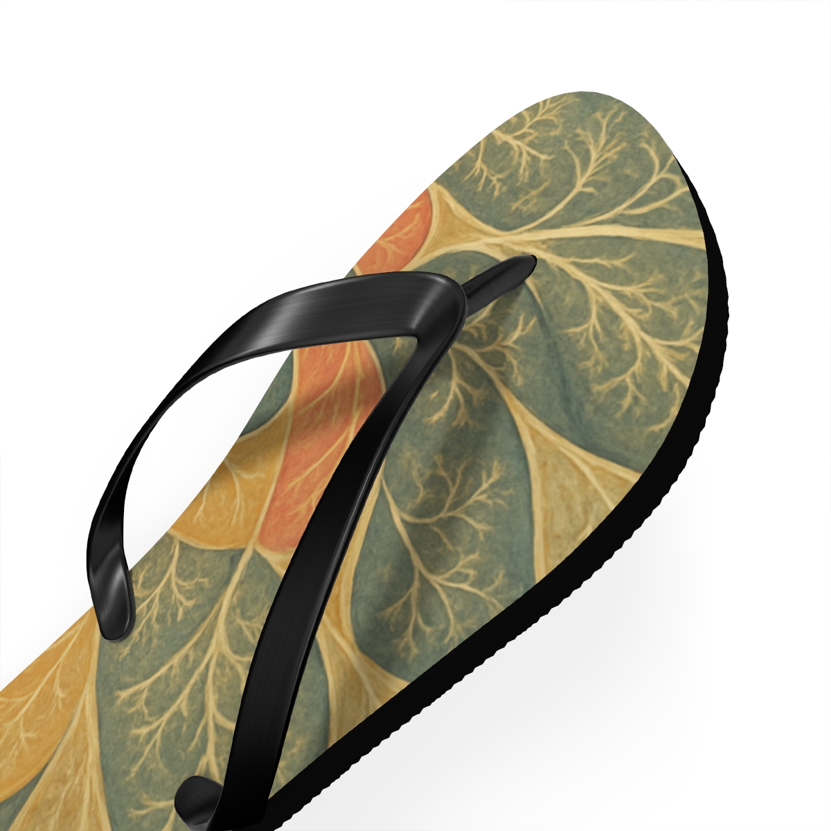 Coral Petal Whirl Flip Flops