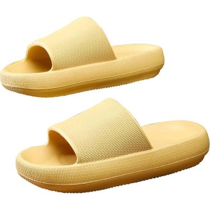 Comfy Cushioned Thick Sole Slides – All Day Support-Cloud Cushion Slides