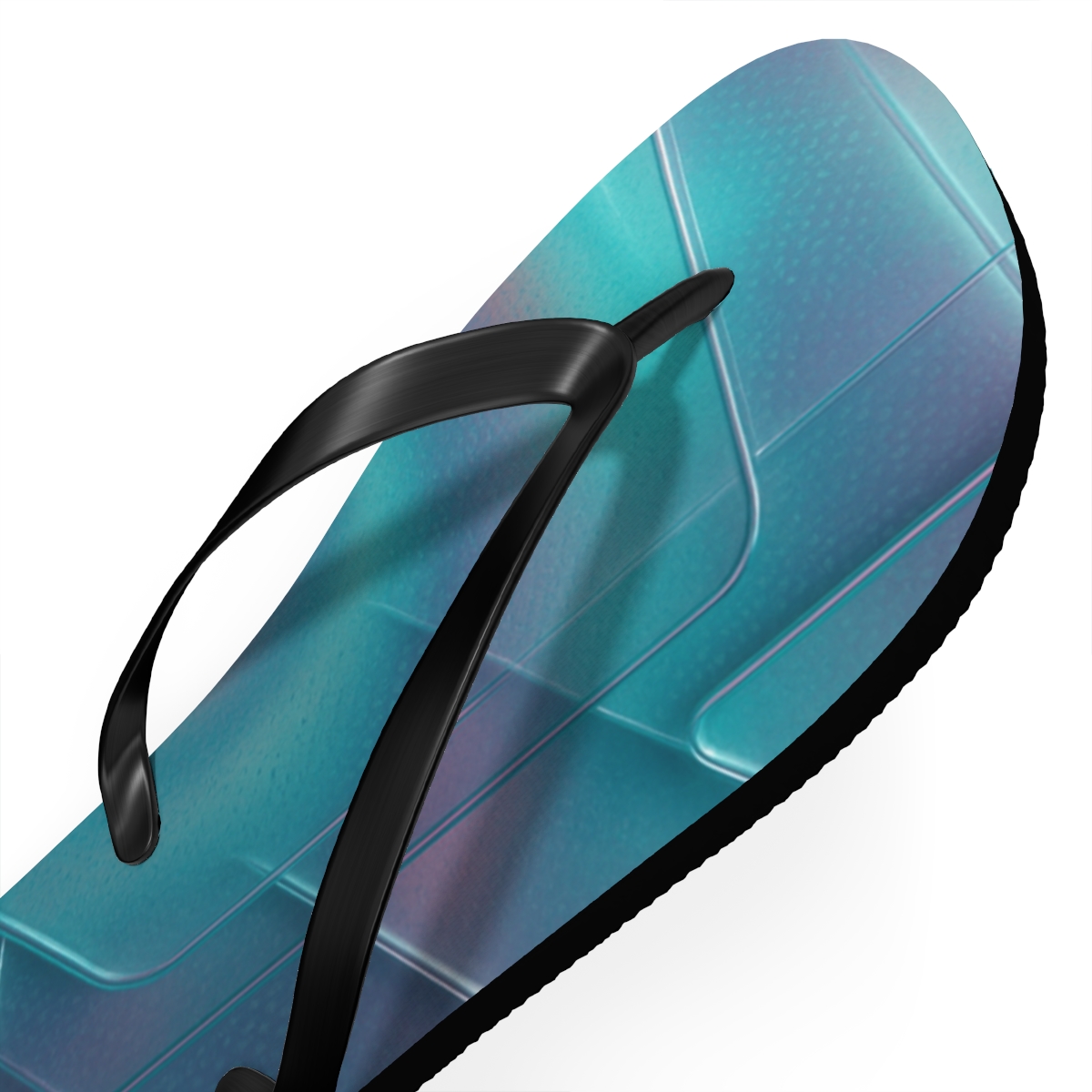 Cuttlefish Chromatic Cipher colorful rubber flip flops