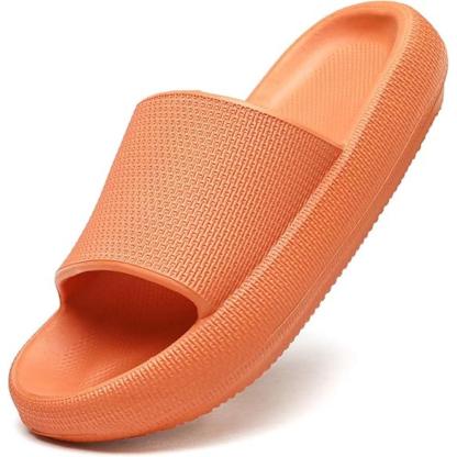 Comfy Cushioned Thick Sole Slides – All Day Support-Cloud Cushion Slides