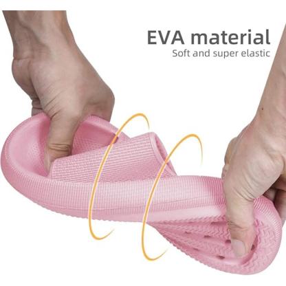 Comfy Cushioned Thick Sole Slides – All Day Support-Cloud Cushion Slides