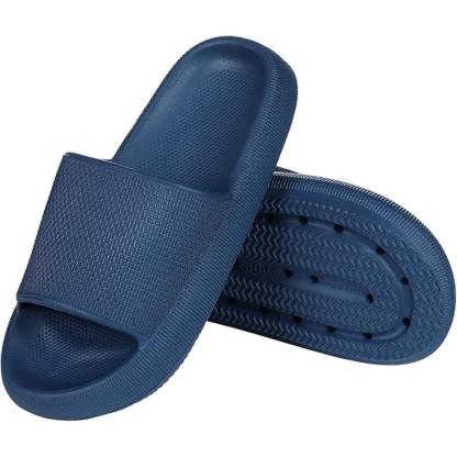 Comfy Cushioned Thick Sole Slides – All Day Support-Cloud Cushion Slides