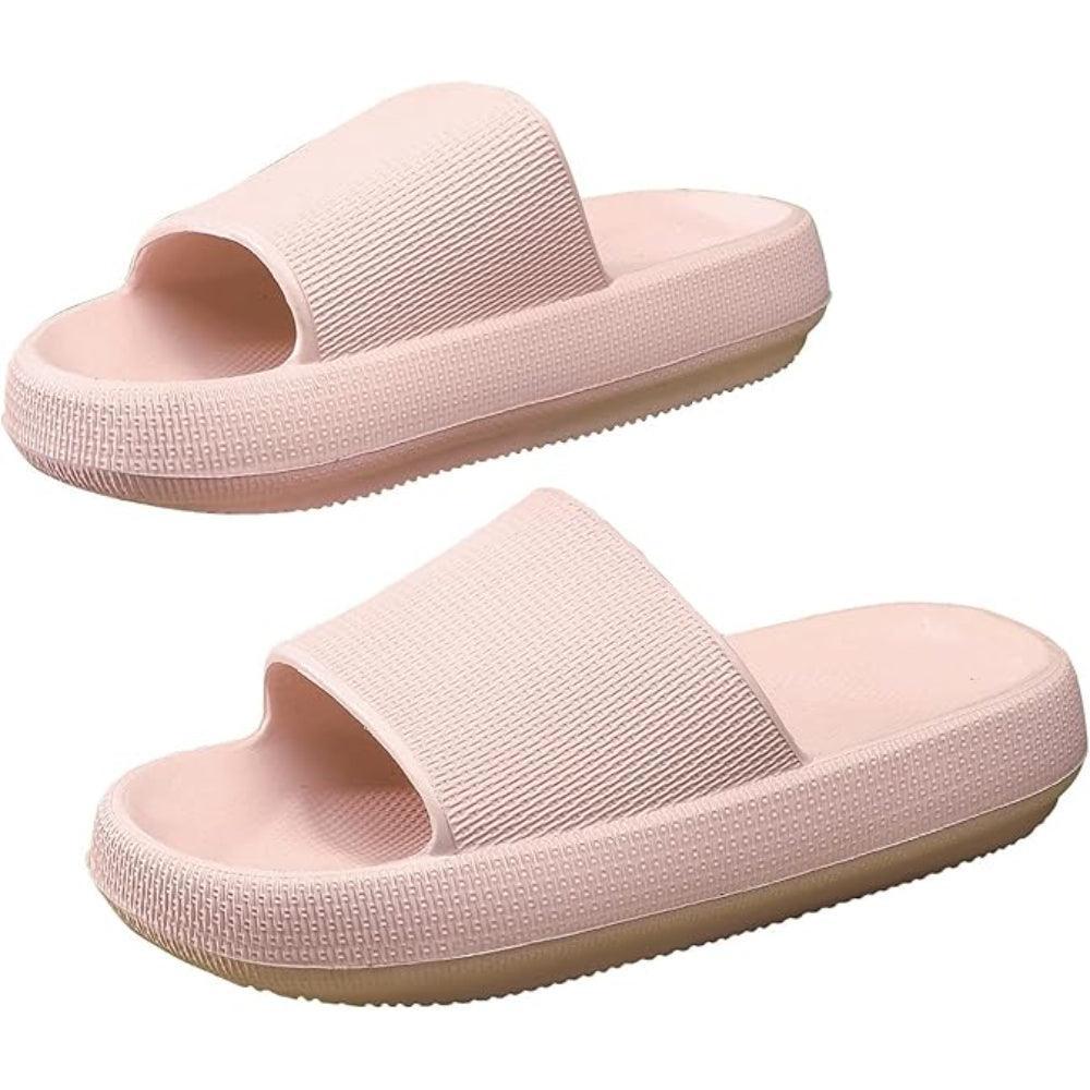 Comfy Cushioned Thick Sole Slides – All Day Support-Cloud Cushion Slides