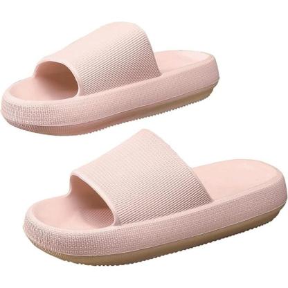 Comfy Cushioned Thick Sole Slides – All Day Support-Cloud Cushion Slides