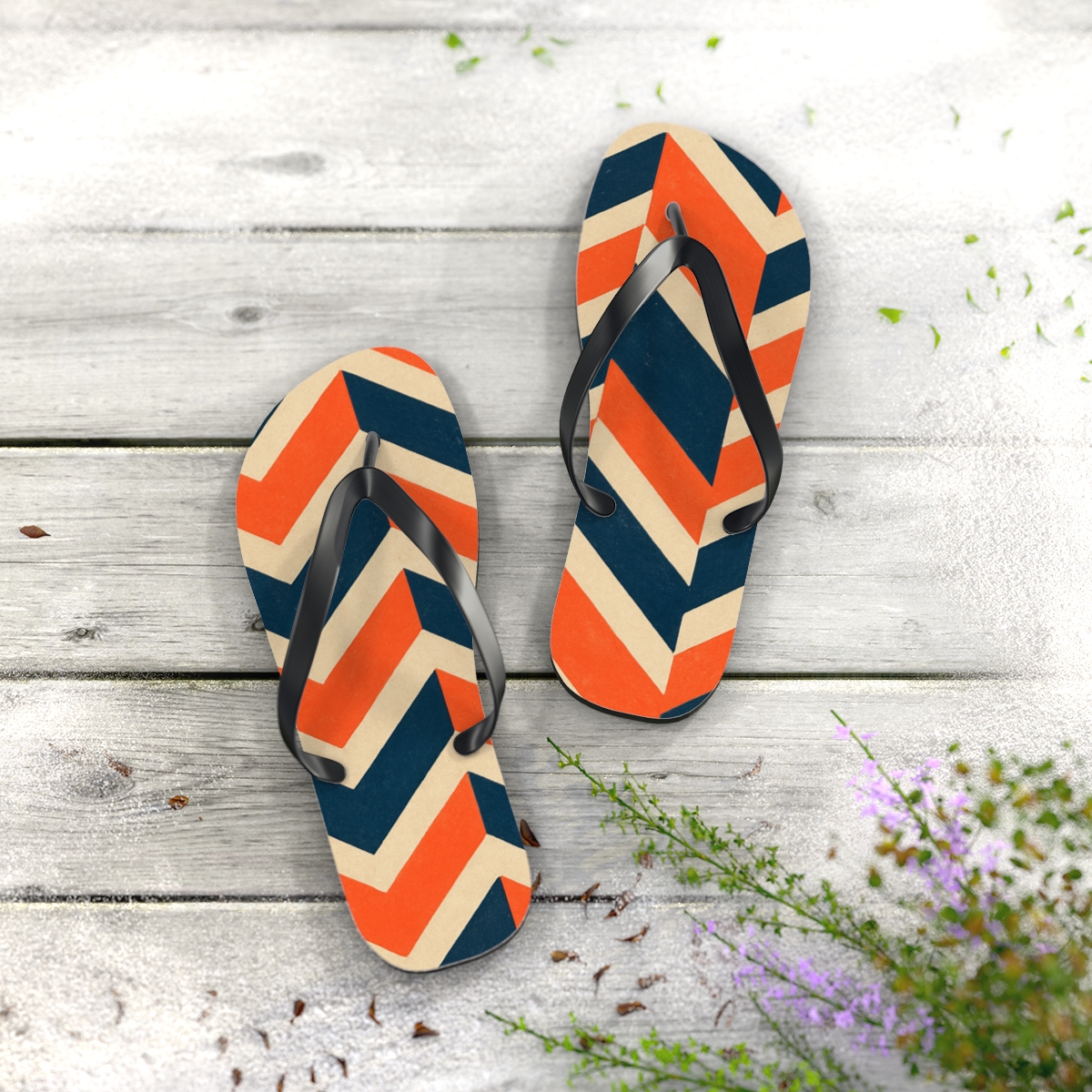 Coastal Rhythm Stride Flip Flops