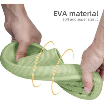 Comfy Cushioned Thick Sole Slides – All Day Support-Cloud Cushion Slides