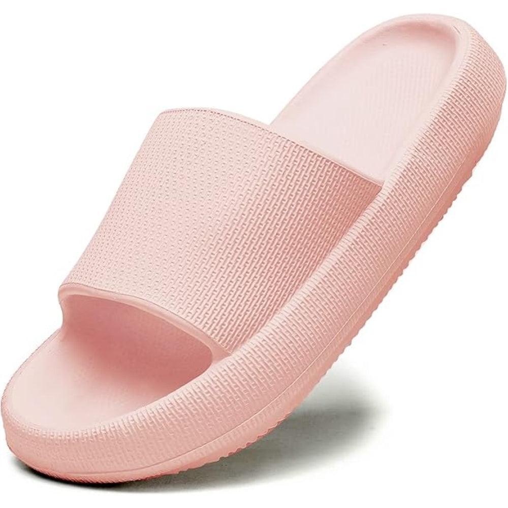 Comfy Cushioned Thick Sole Slides – All Day Support-Cloud Cushion Slides