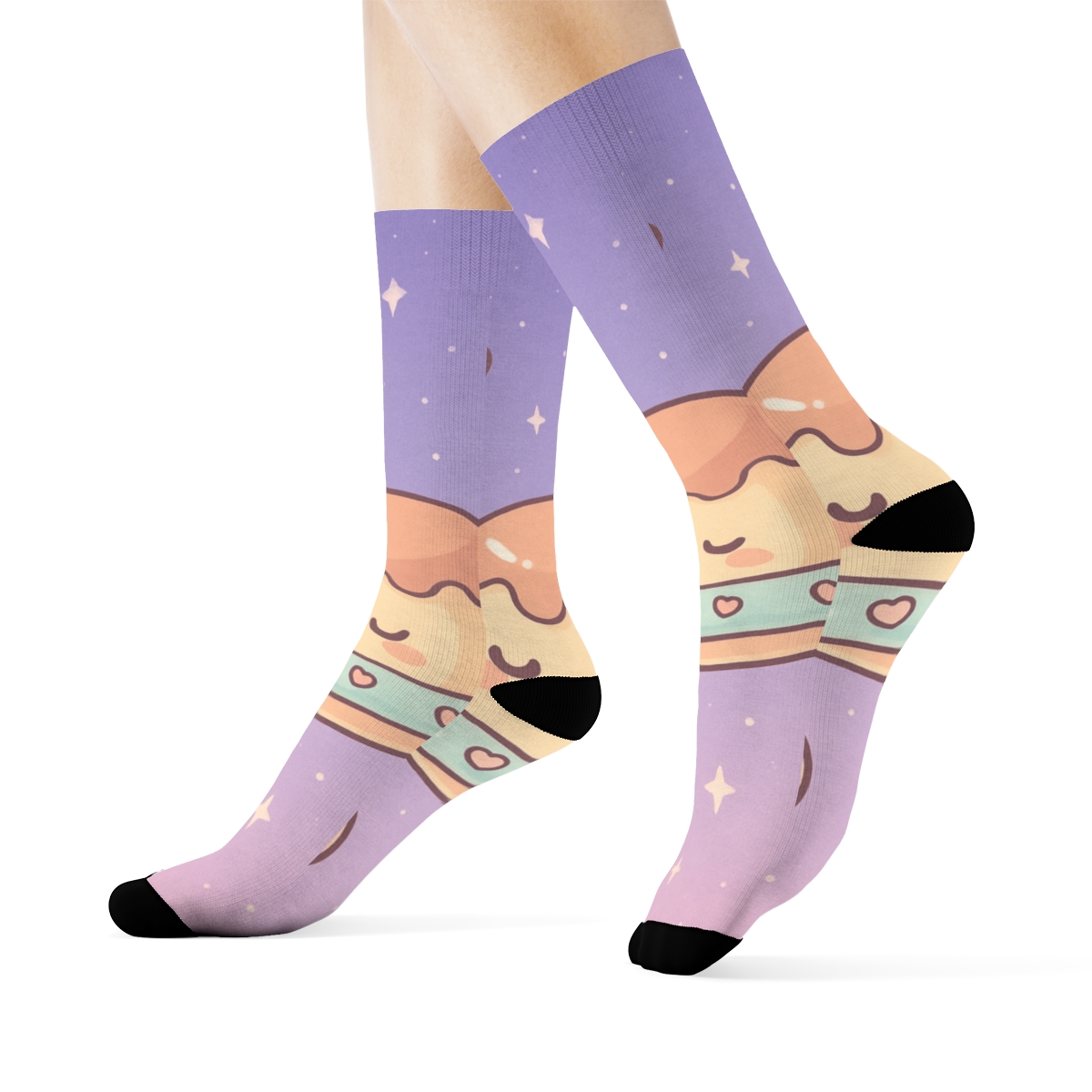 Pastel Pudding Galaxy stylish patterned socks