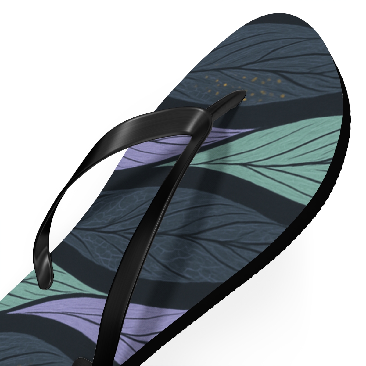 Orchid Sinewave Vein Weave designer logo flip flops