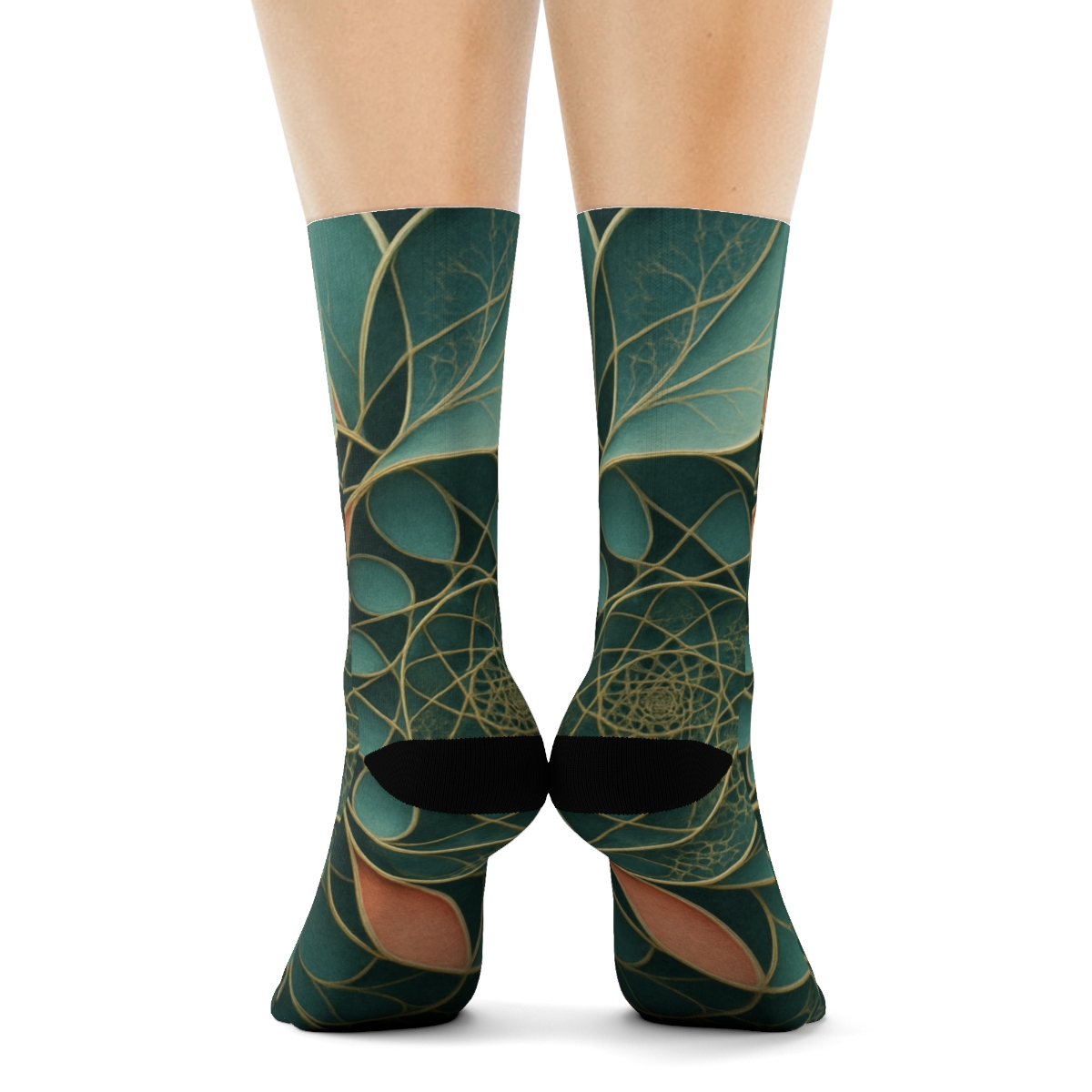 Petal Spiral Lattice designer logo socks