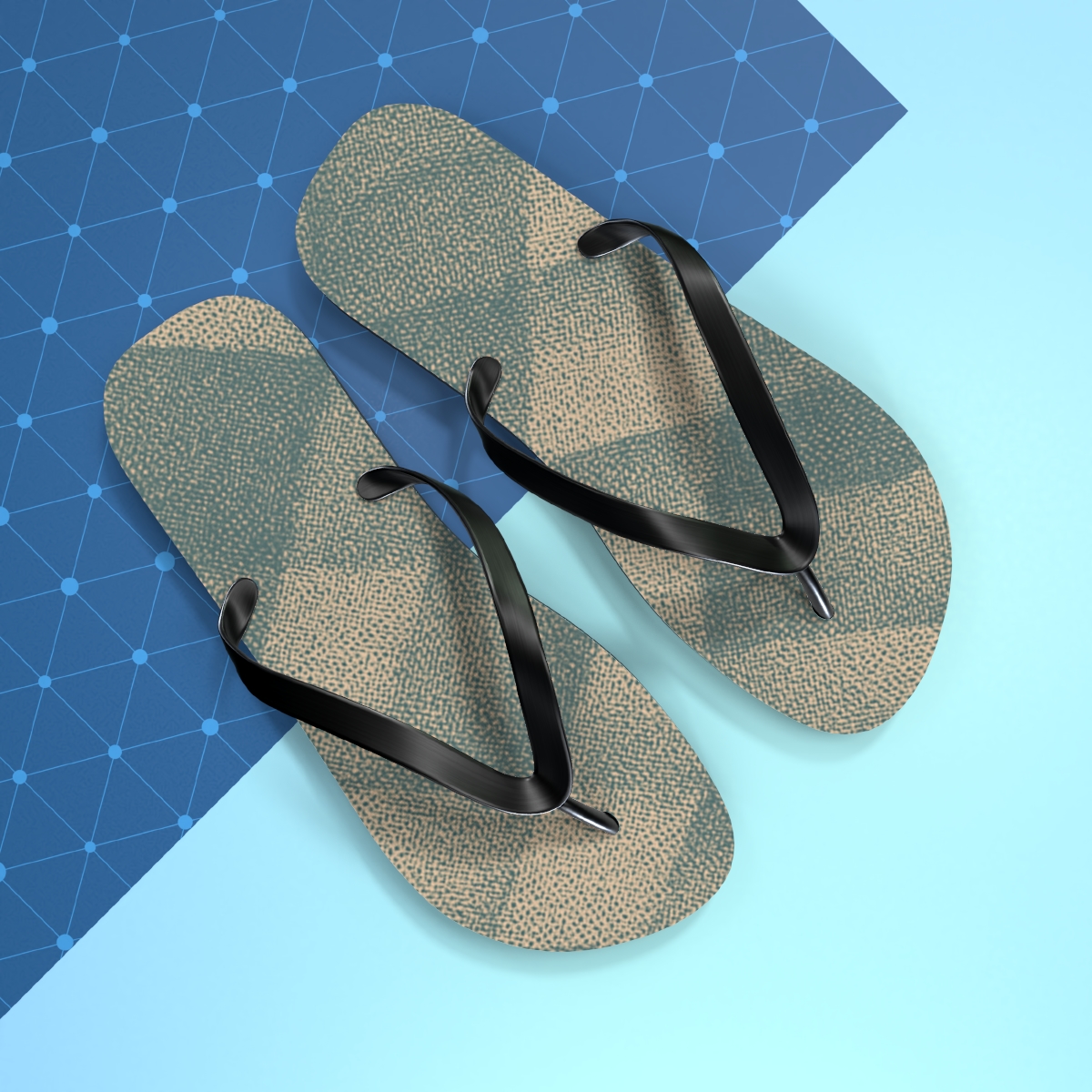 Woven Breeze Pattern Flip Flops
