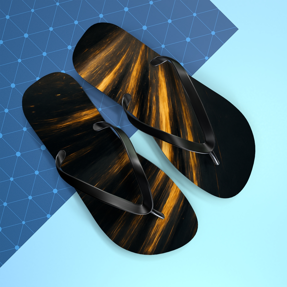 Velocity Traces Of The Cheetah trendy printed flip flops