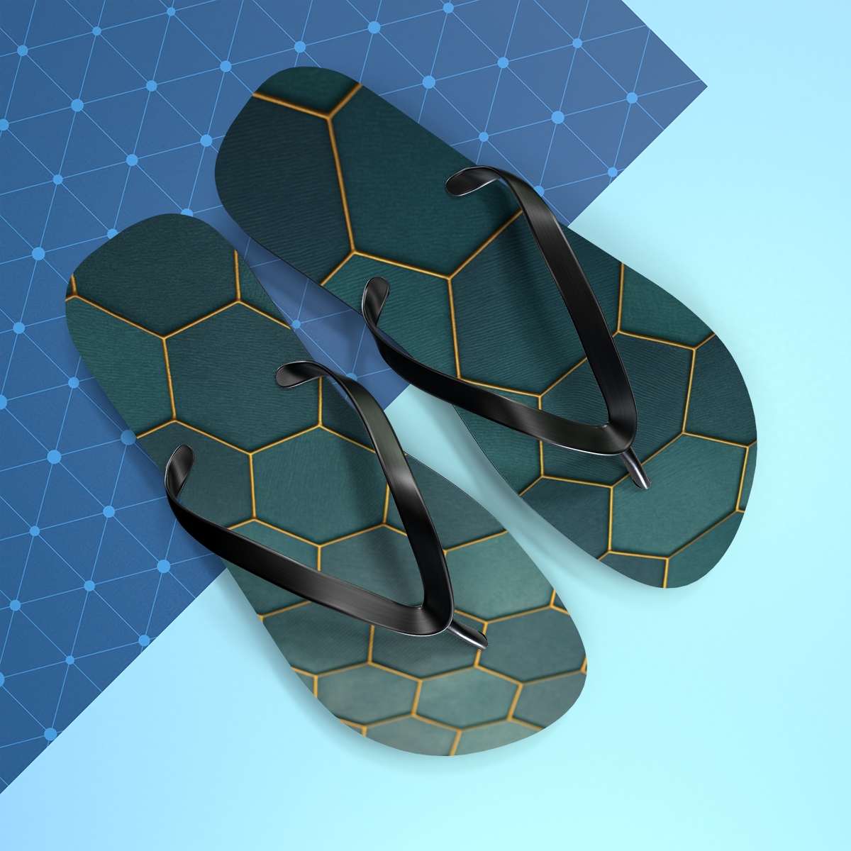 Tidal Mosaic Walk Flip Flops