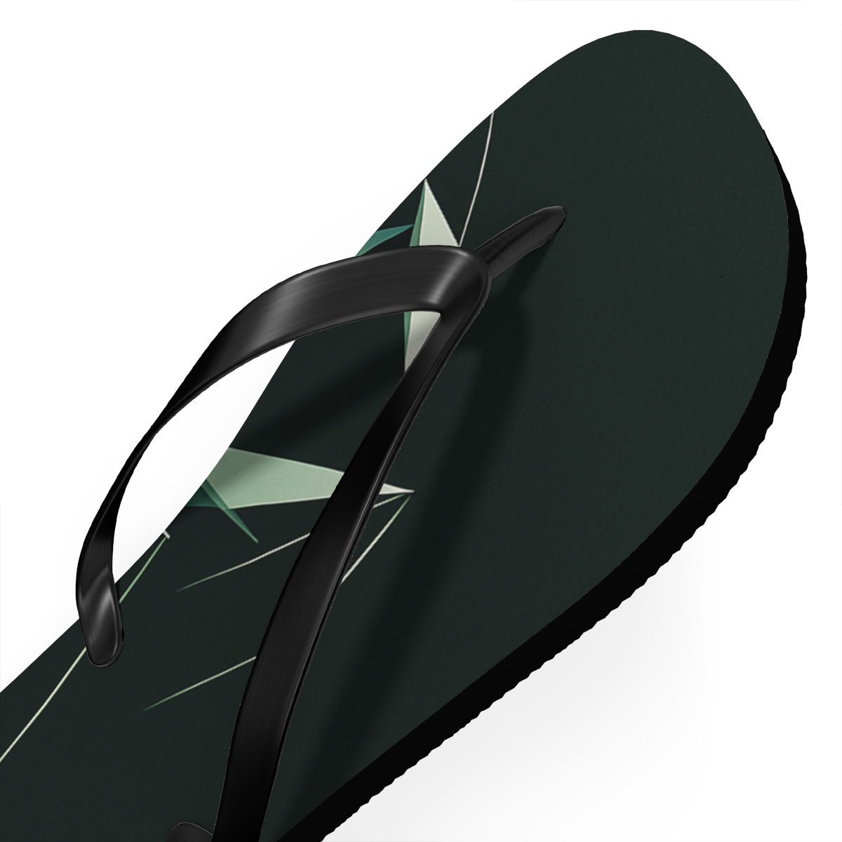 Praying Mantis Stillness Geometry unique graphic flip flops