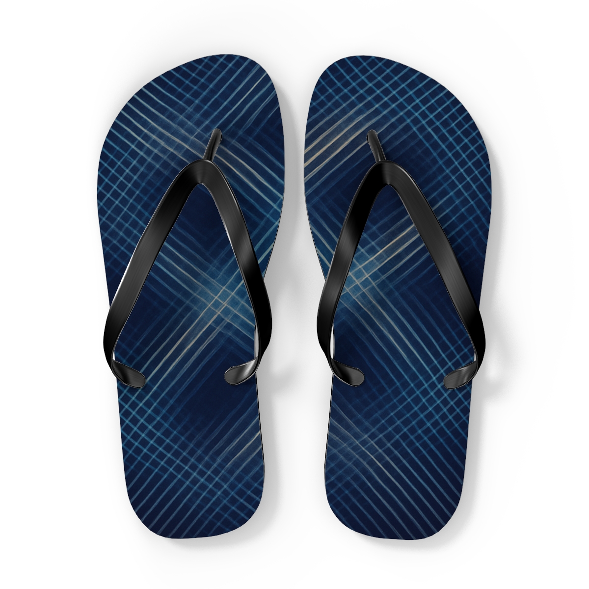 Moire Lattice Interference Weave comfortable casual flip flops