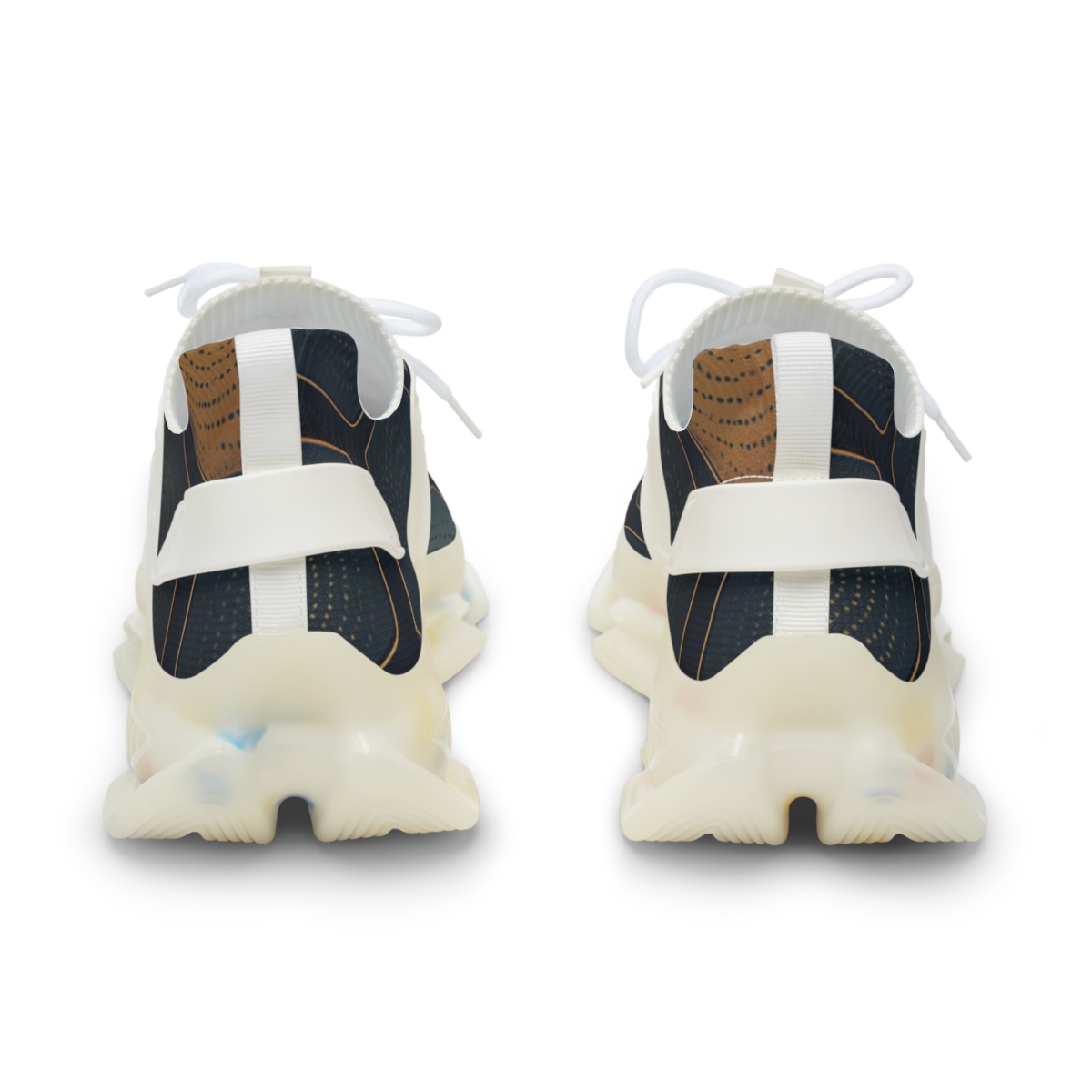 Hex Pulse Constellation Tiling personalized athletic sneakers