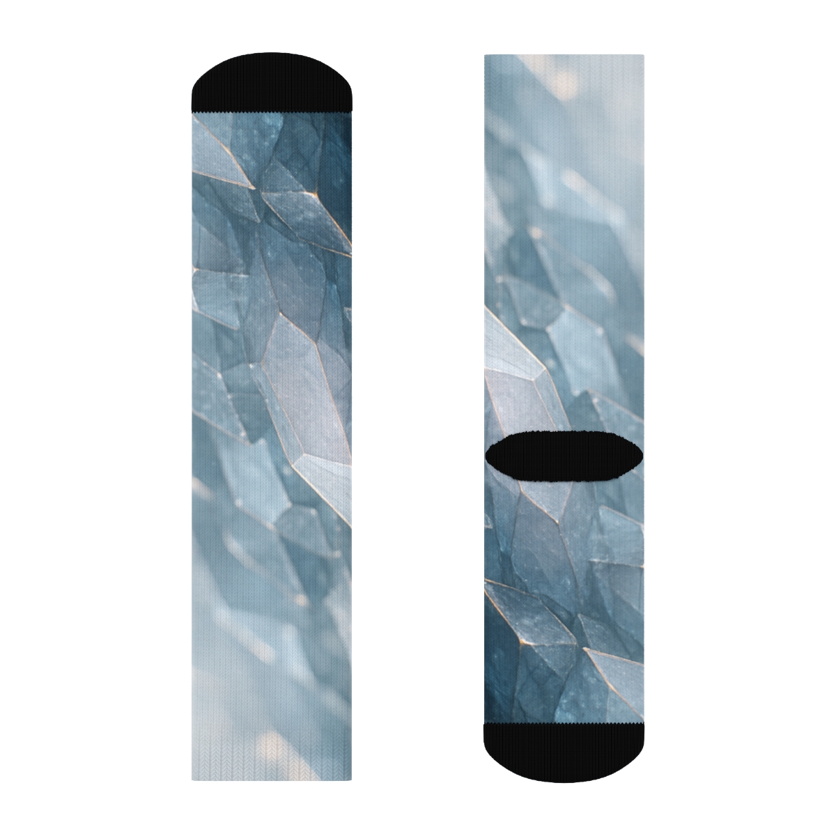 Mineral Facet Prism Drift personalized cozy socks