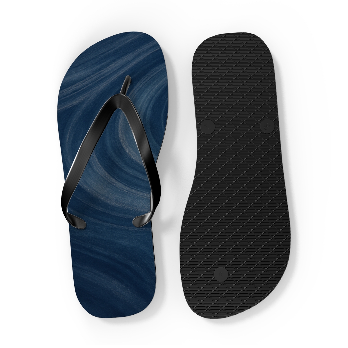 Vortex Ripple Ledger trendy printed flip flops