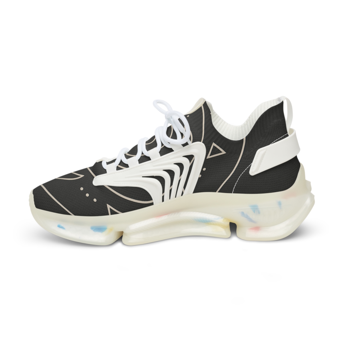 Minimal Orbit Lace Mandala comfortable running sneakers