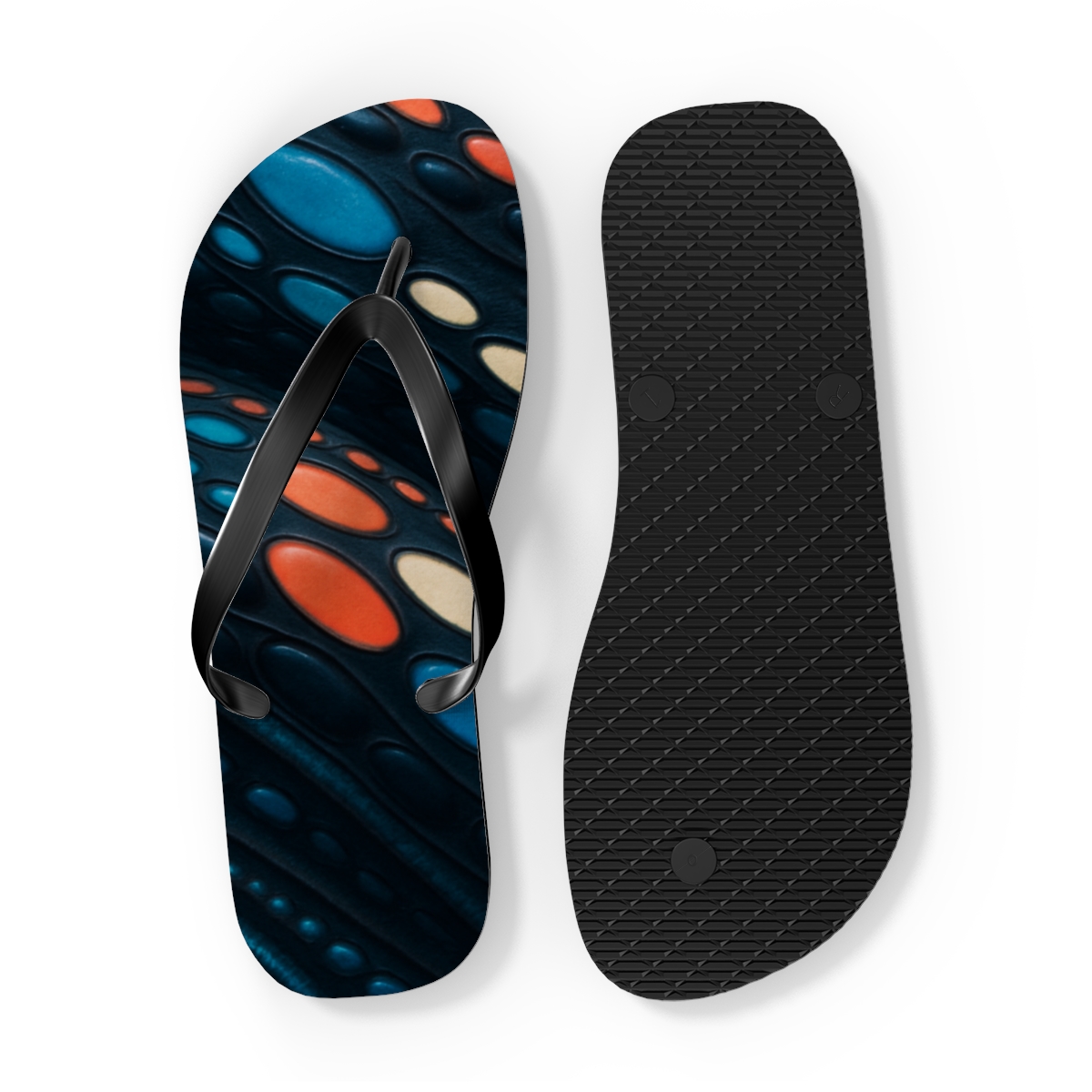 Chromatophore Pulse Of The Cuttlefish custom flip flops