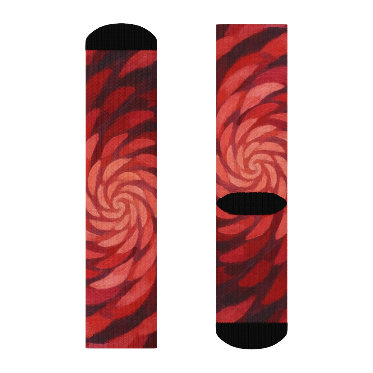 Blossom Spiral Crew Socks