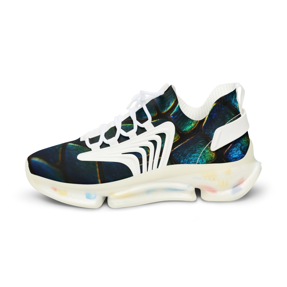 Iridescent Beetle Mosaic trendy fashion sneakers