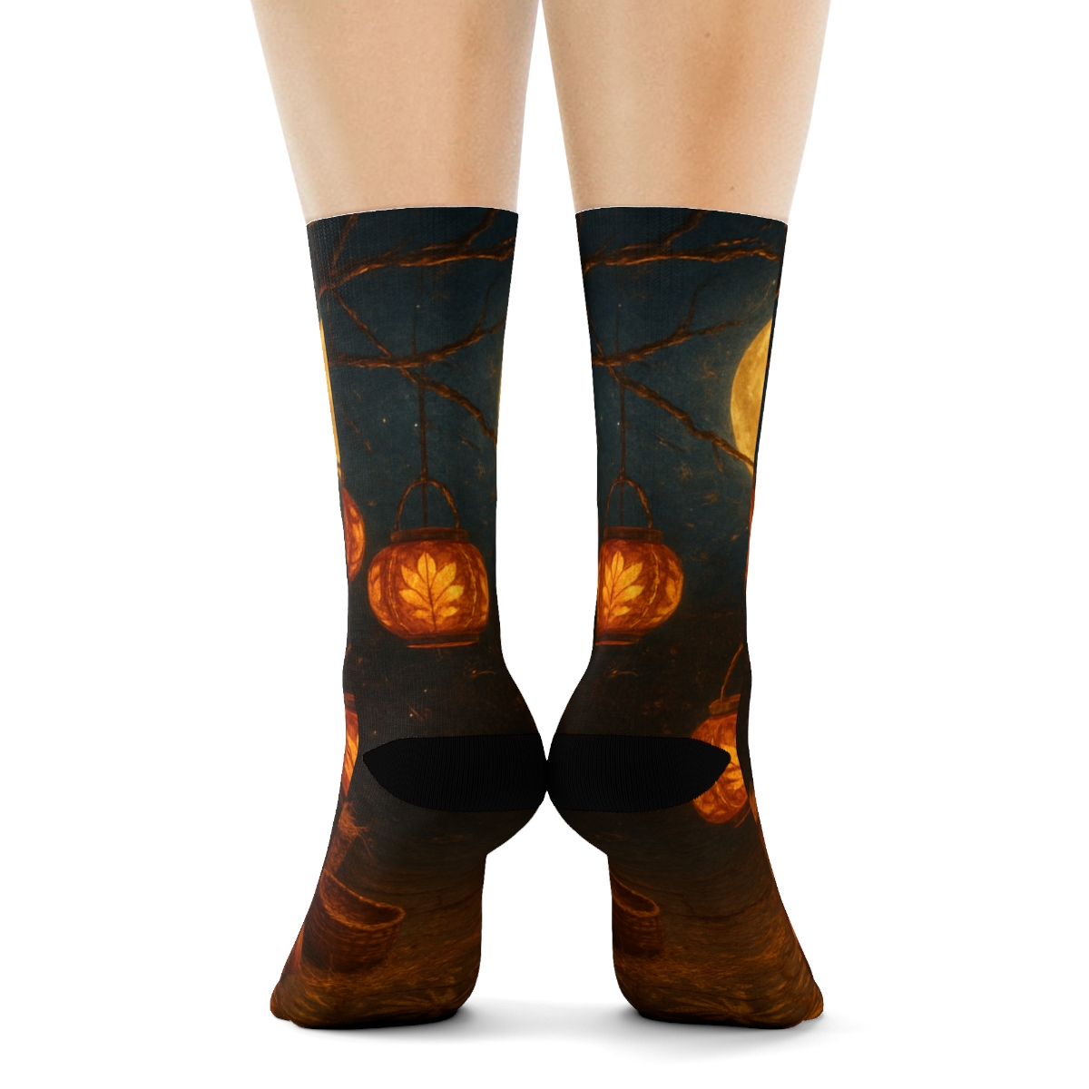 Harvest Lantern Nocturne comfortable cotton socks