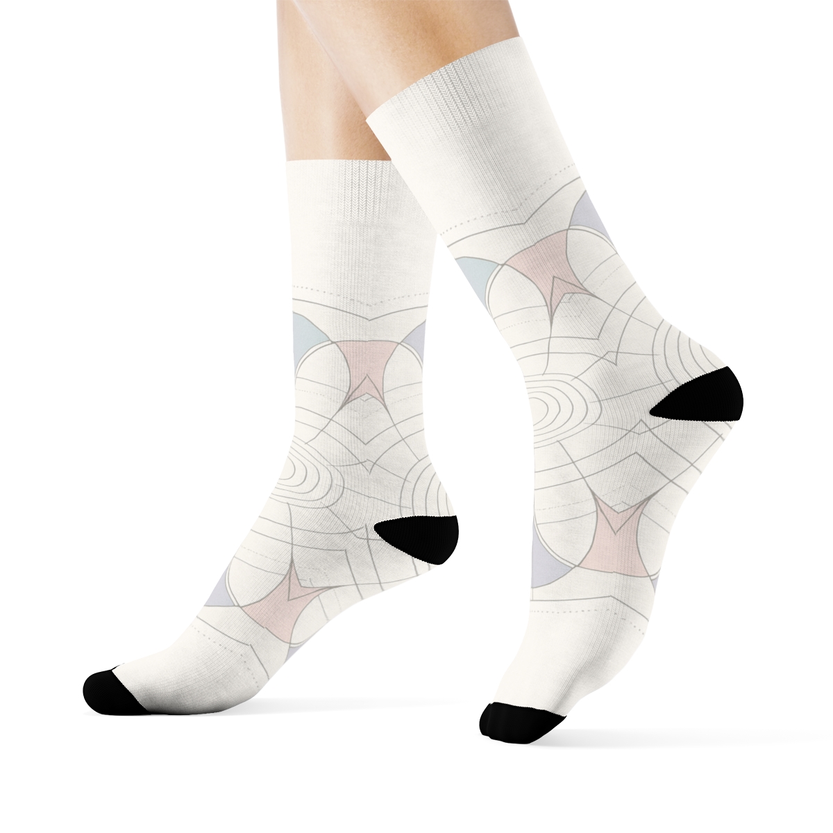 Opaline Orbit Petal Map stylish patterned socks