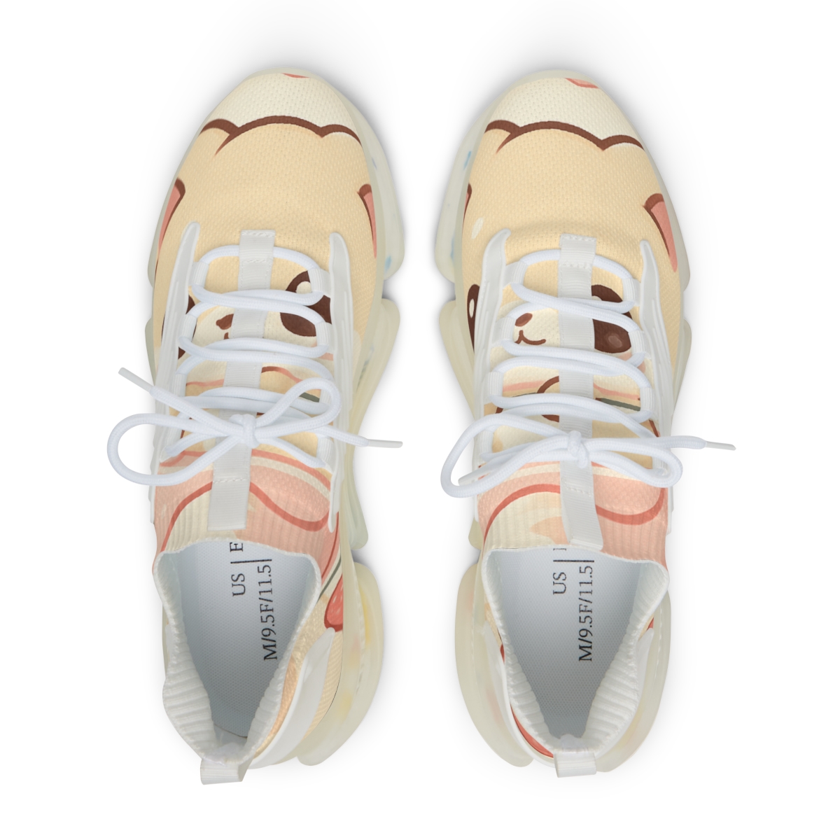 Sleepy Strawberry Milk Fox premium sport sneakers
