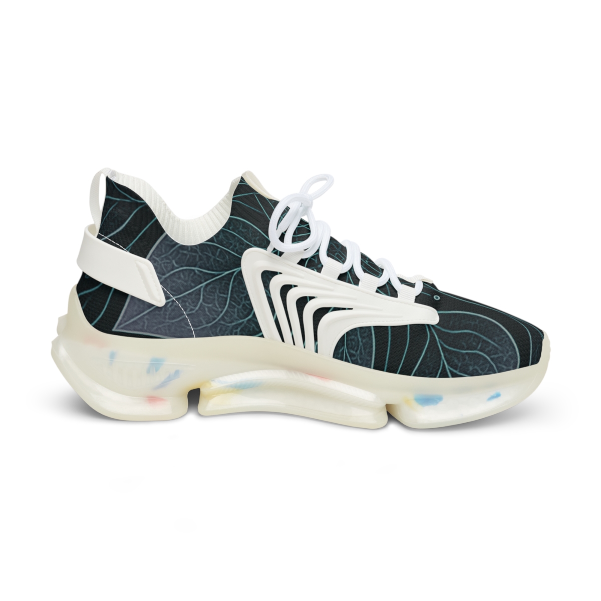 Orchid Vein Fractal Circuit stylish casual sneakers