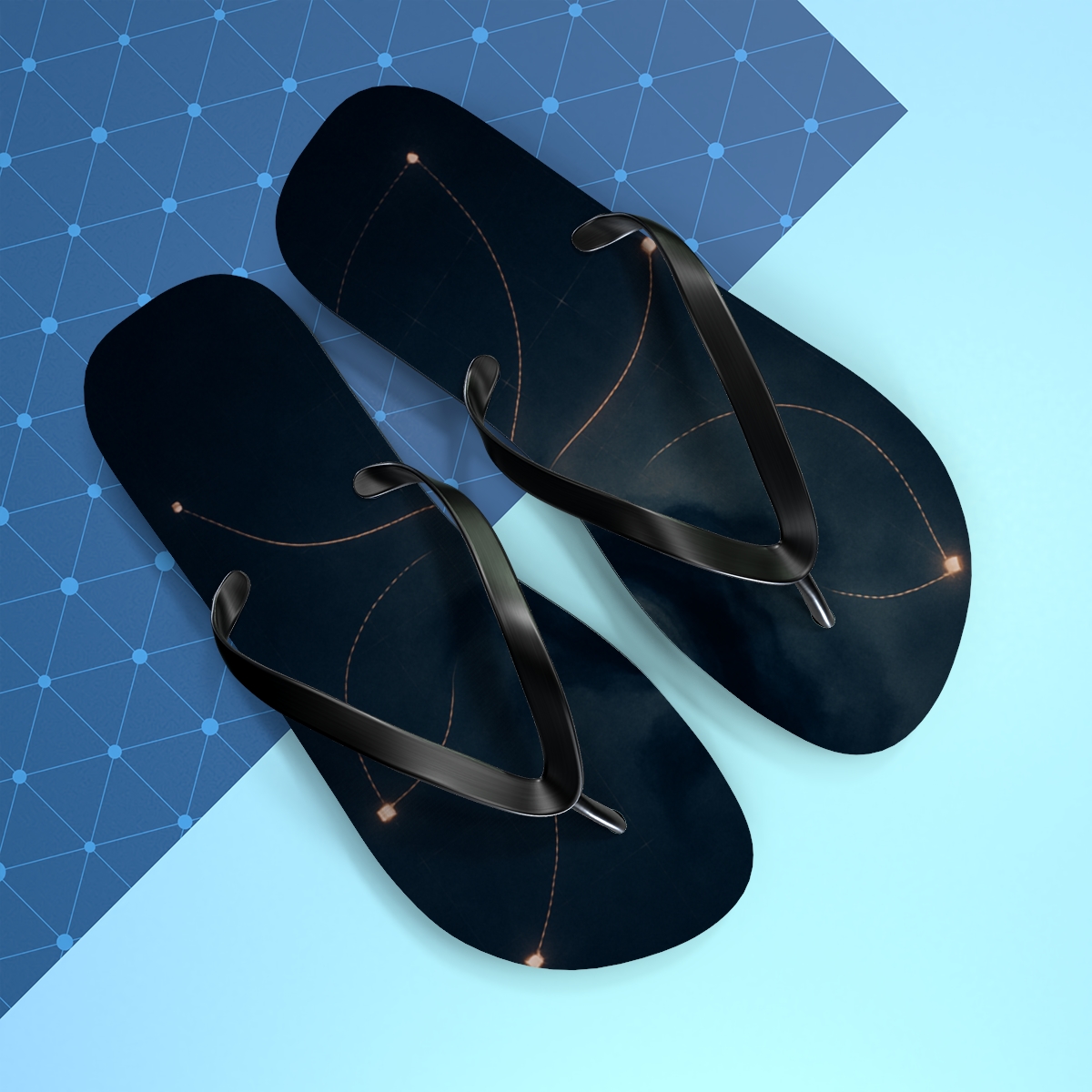 Octopus Ink Constellation Logic comfortable casual flip flops