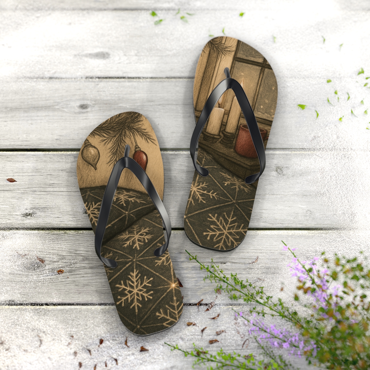 Winter Hearth Snowflake Constellation Quilt stylish summer flip flops