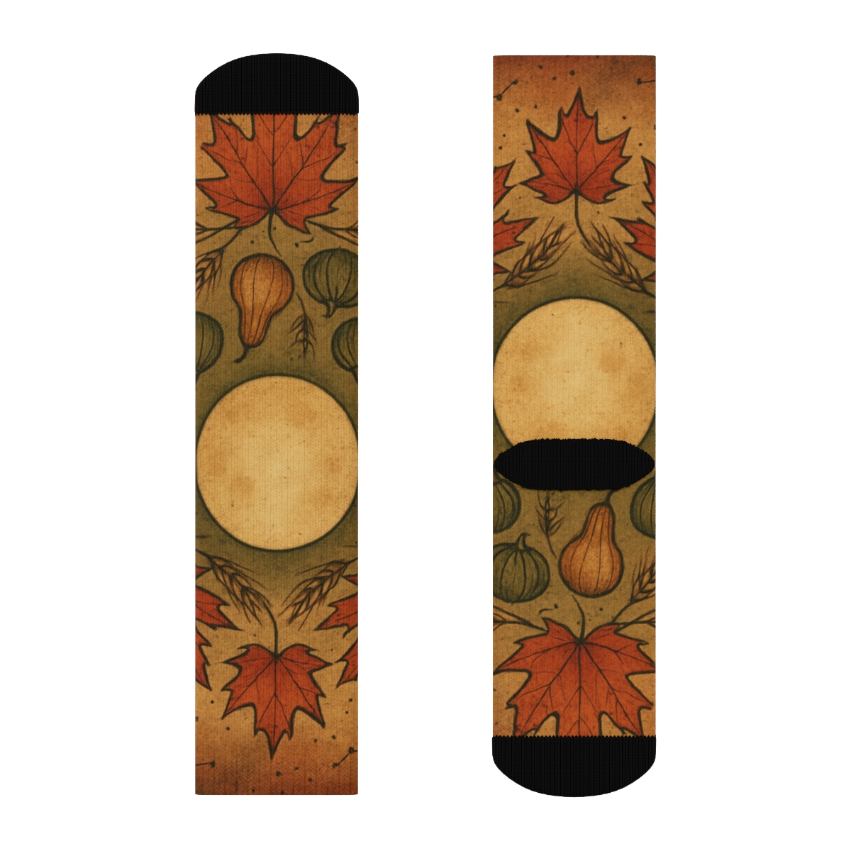 Autumn Equinox Harvest Constellation stylish patterned socks