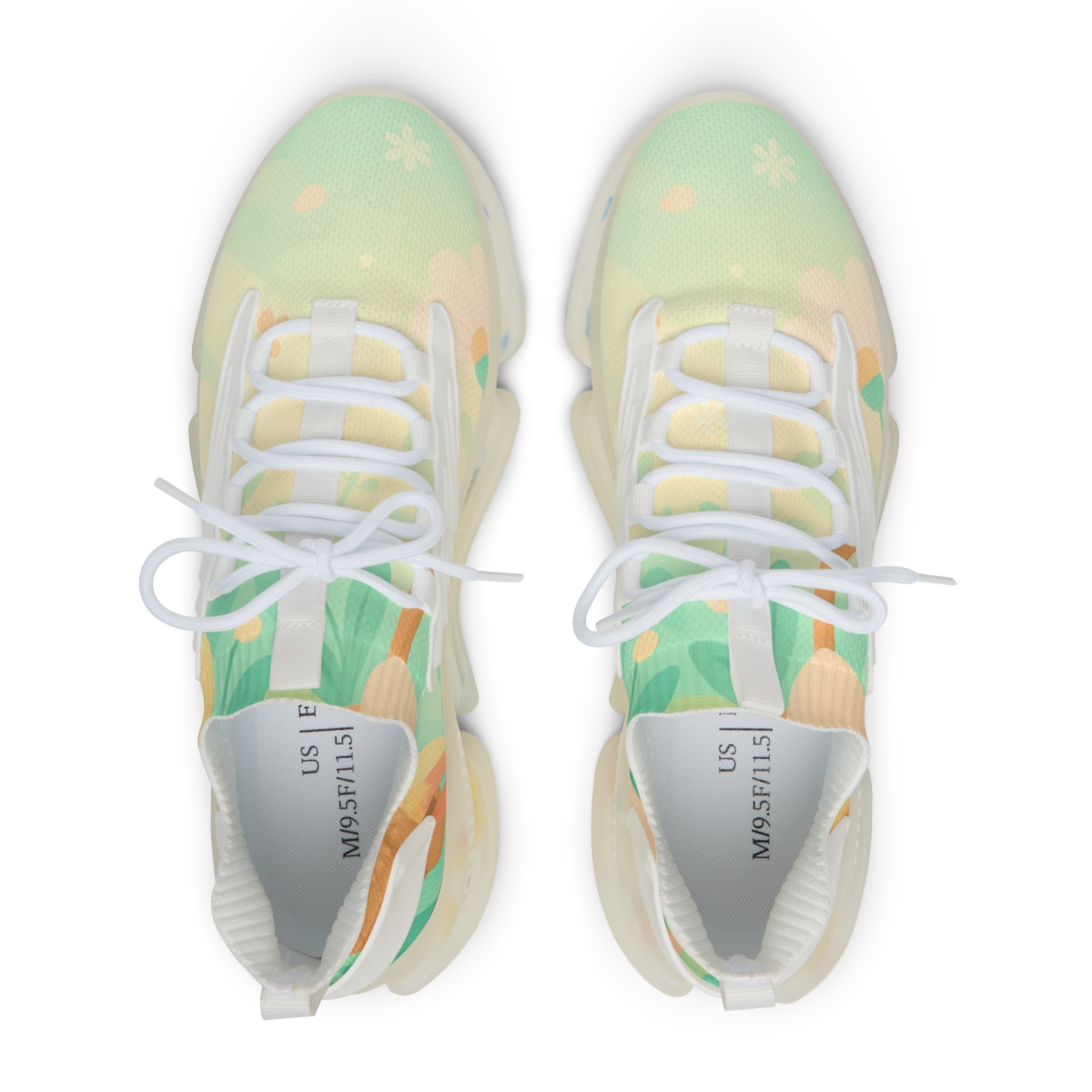 Spring Egg Hunt Aurora Garden personalized athletic sneakers