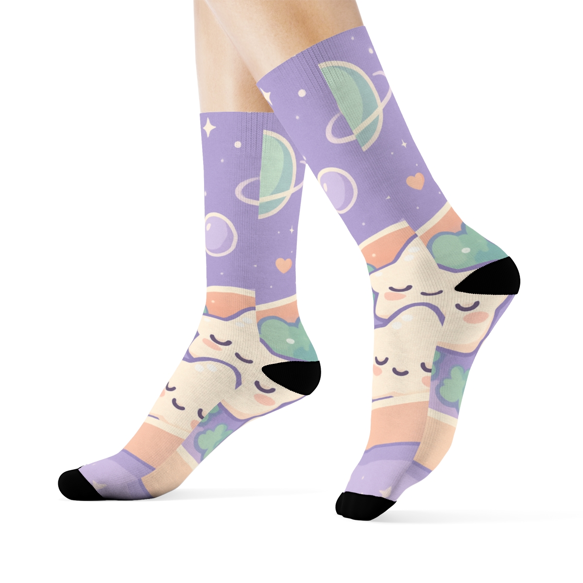 Cosmic Bento Starlets trendy colorful socks