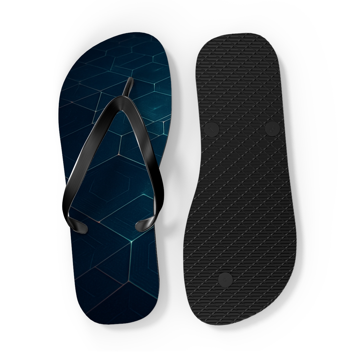 Orbital Mosaic Flux trendy printed flip flops