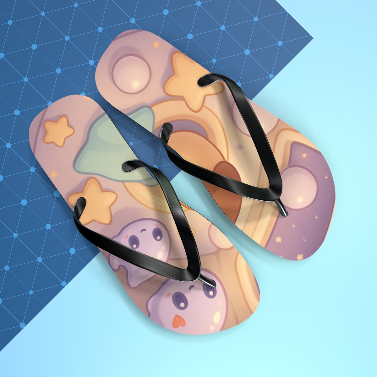 Pudding Planet Sleepover stylish summer flip flops