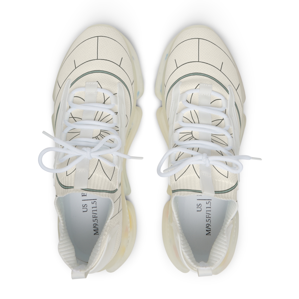 Minimal Orbit Petal Diagram premium sport sneakers