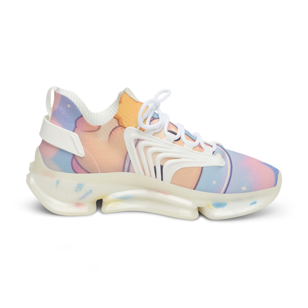 Cotton Candy Comet Hamsters unique printed sneakers