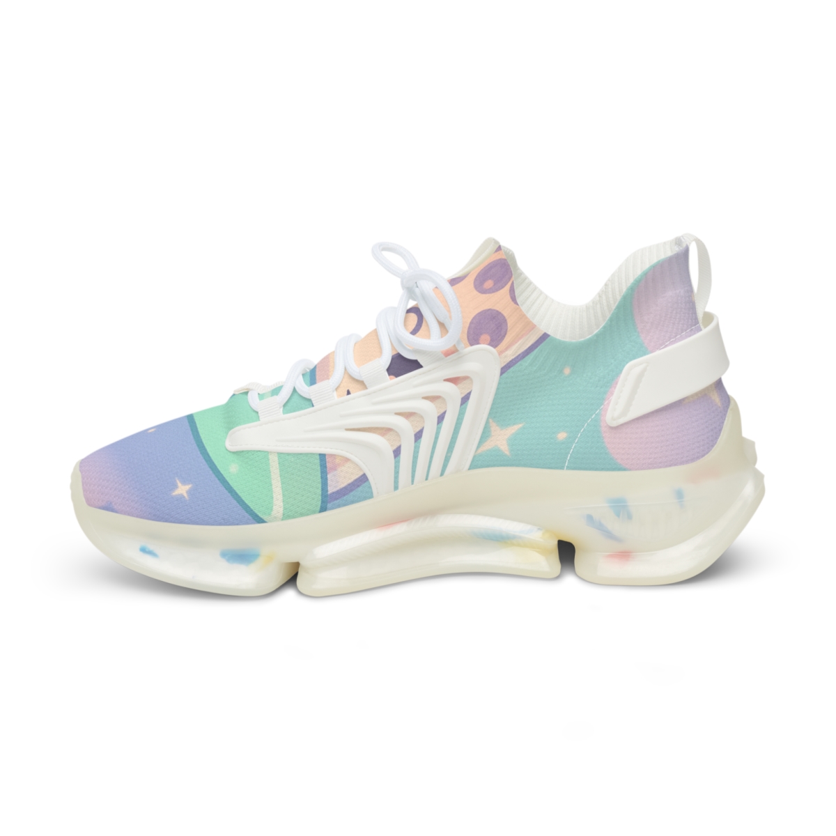 Cosmic Bubble Tea Constellation personalized athletic sneakers