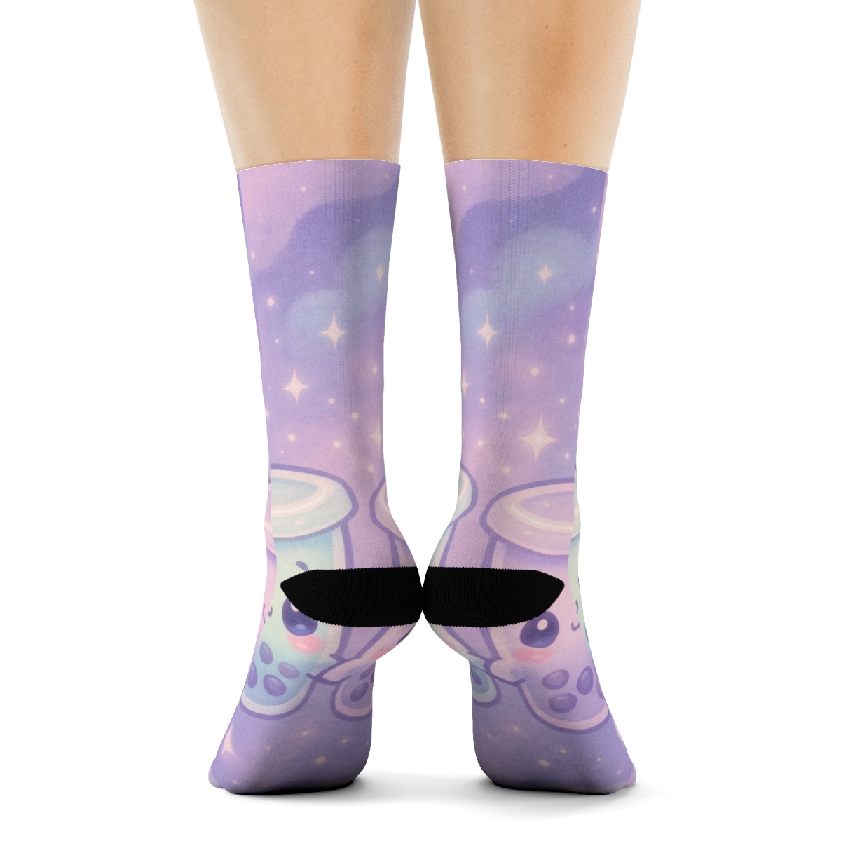 Nebula Bubble Tea Buddies designer logo socks