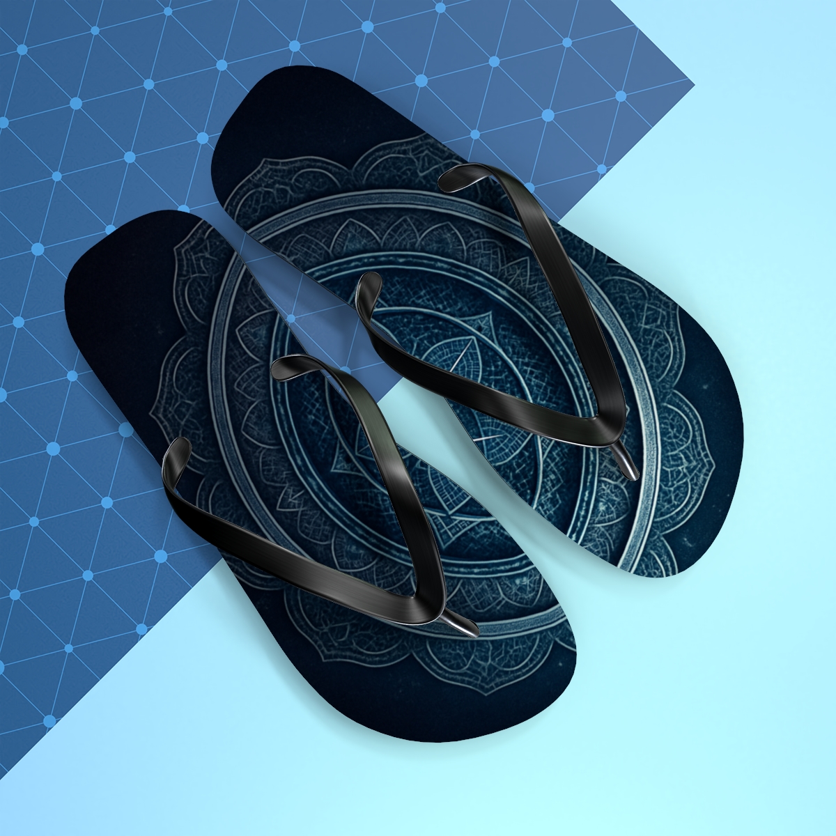 Prismatic Lattice Halo comfortable casual flip flops