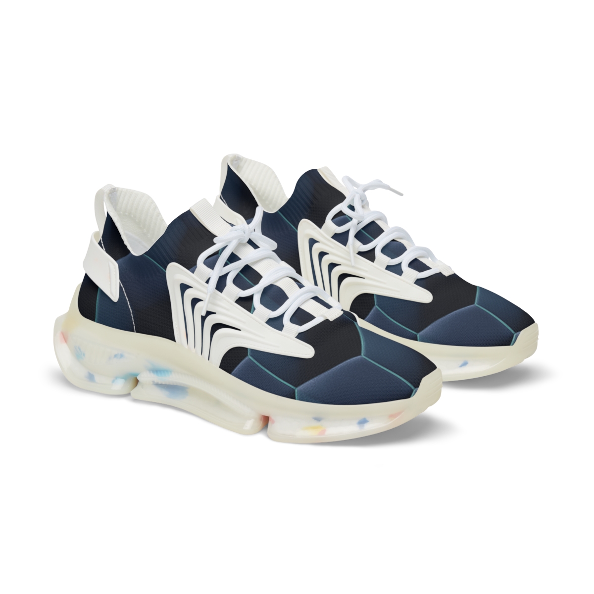 Offset Hexa Ripple Grid personalized athletic sneakers